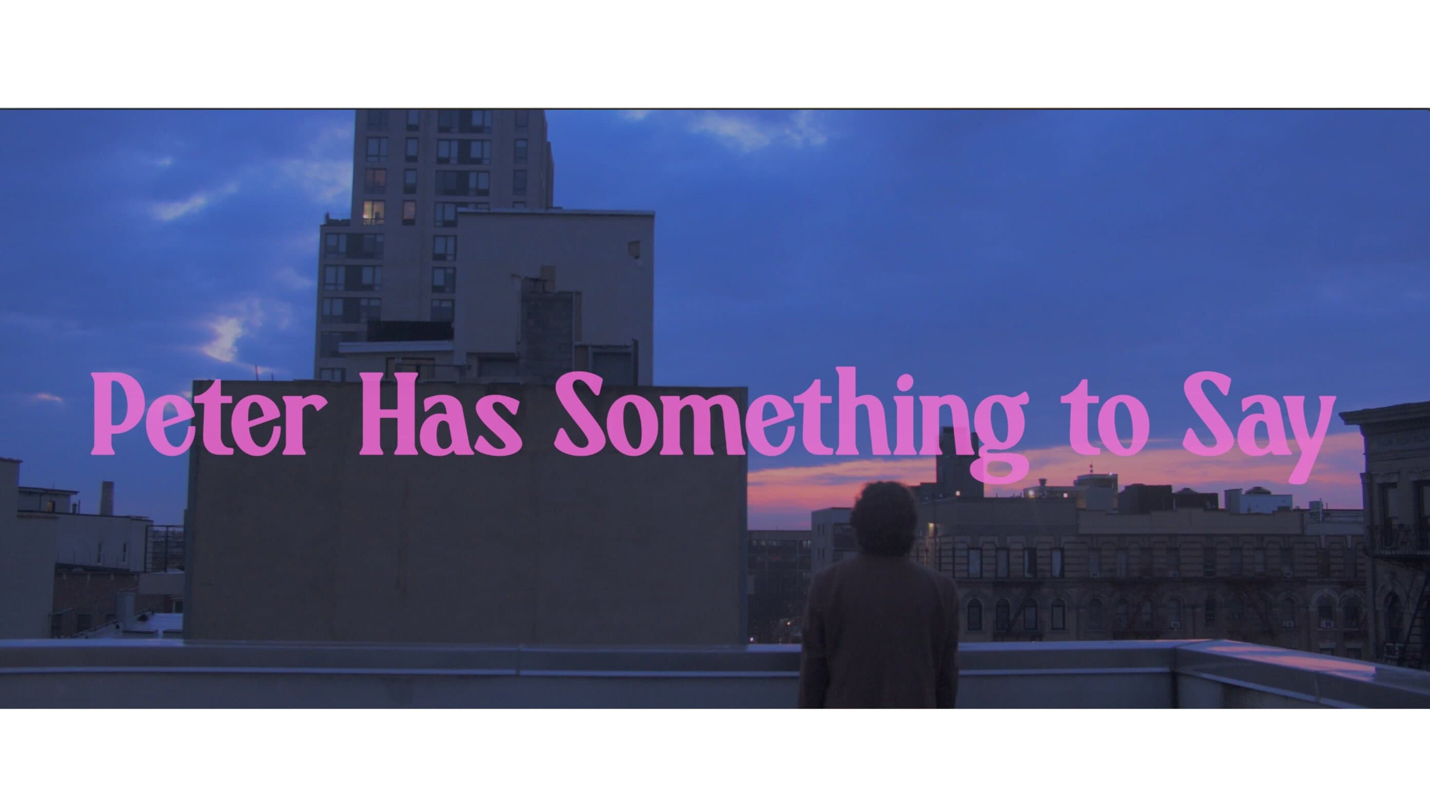 Peter Has Something to Say