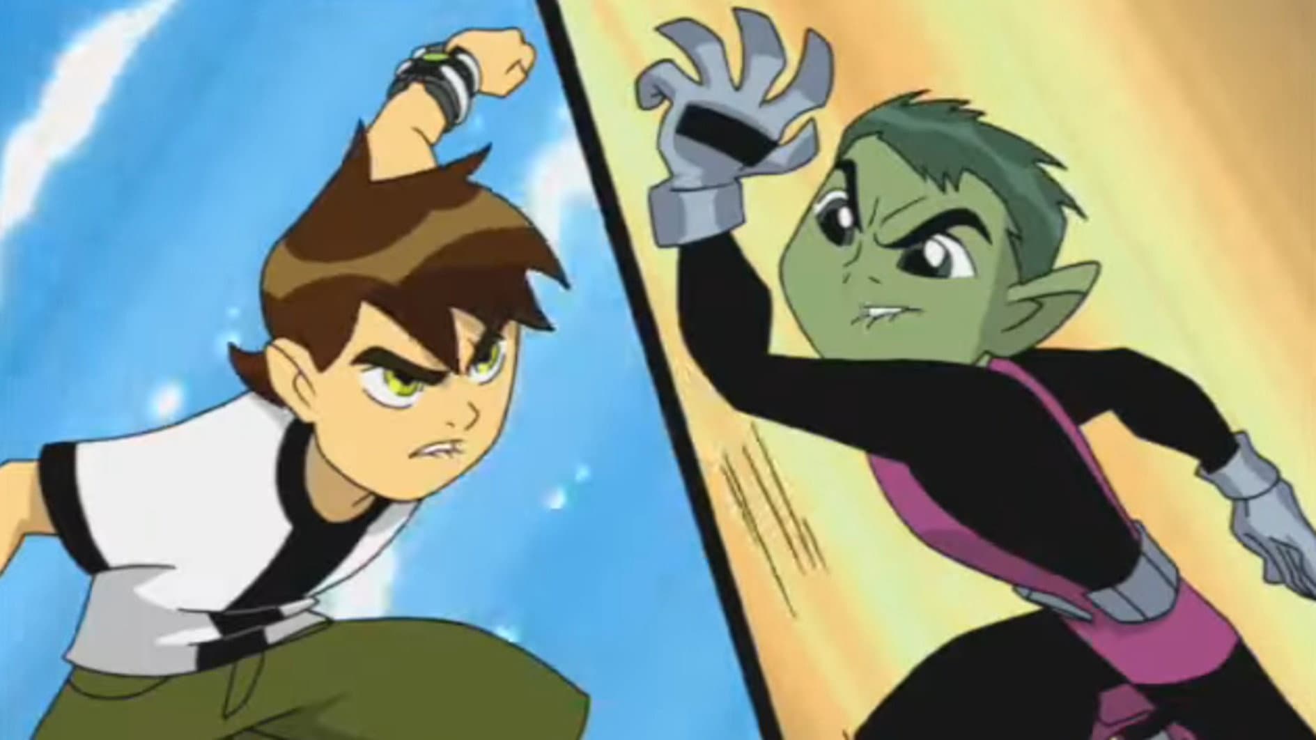 Beast Boy vs Ben 10