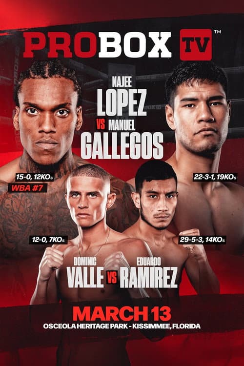 Najee Lopez vs. Manuel Gallegos