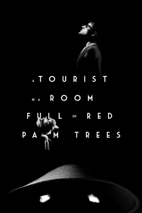 A Tourist in a Room Full of Red Palm Trees