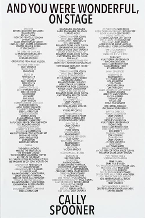 And You Were Wonderful, On Stage