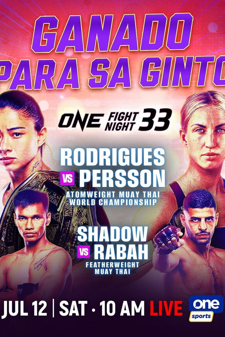 ONE Fight Night 33: Rodrigues vs. Persson
