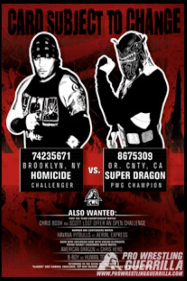 PWG: Card Subject To Change