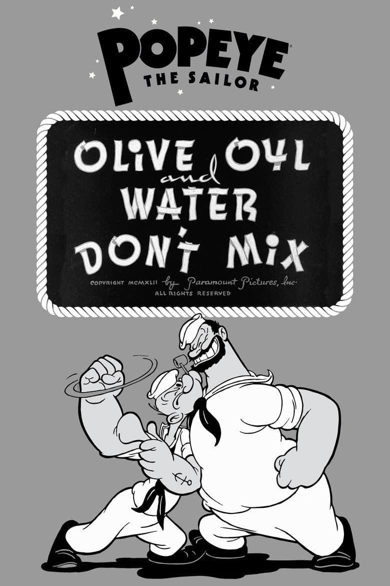 Olive Oyl and Water Don't Mix