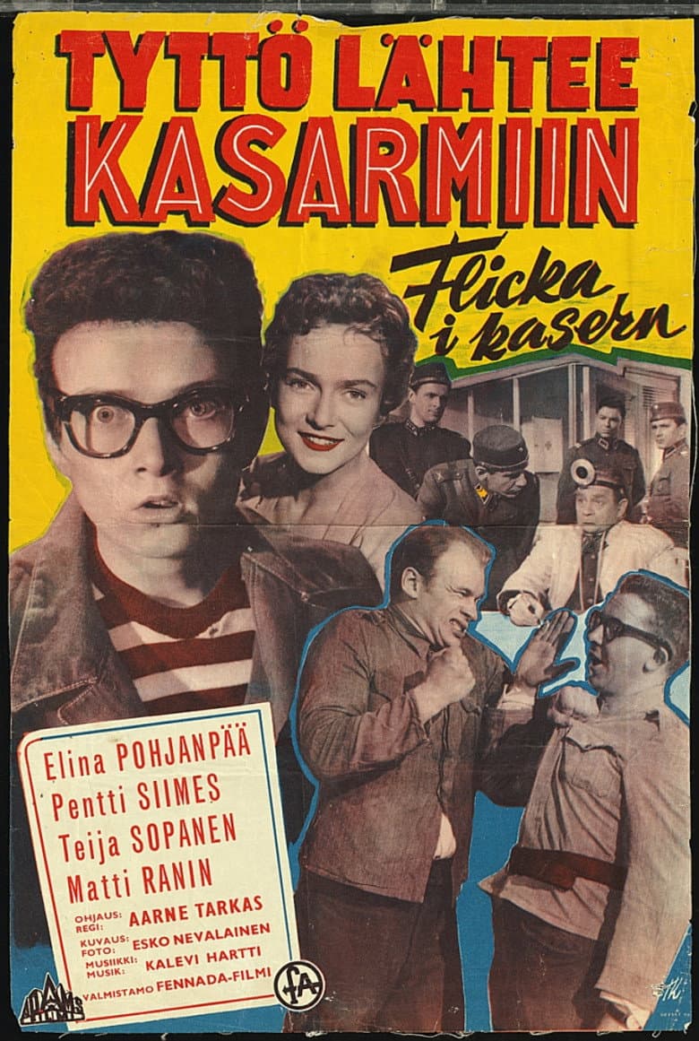 Tyttö lähtee kasarmiin