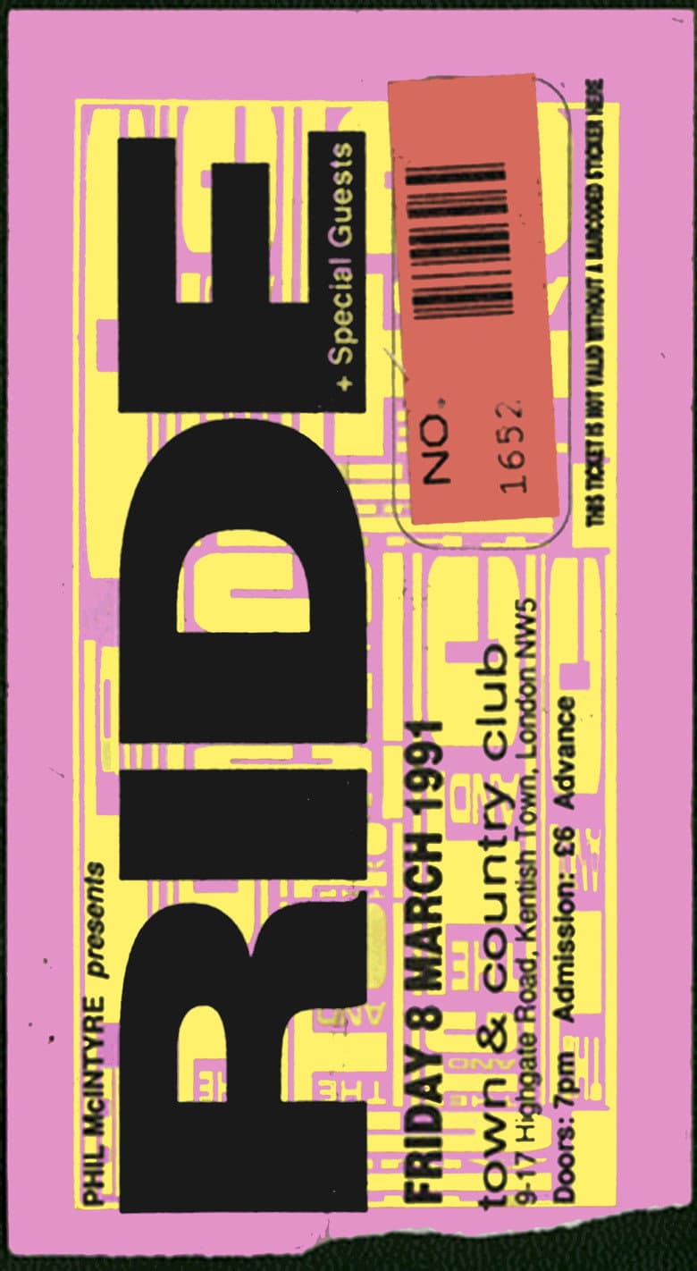 Ride – Town And Country Club 07.03.91