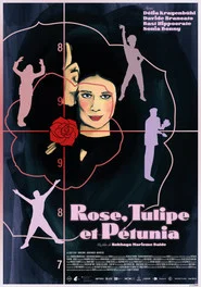 Rose, tulip and petunia